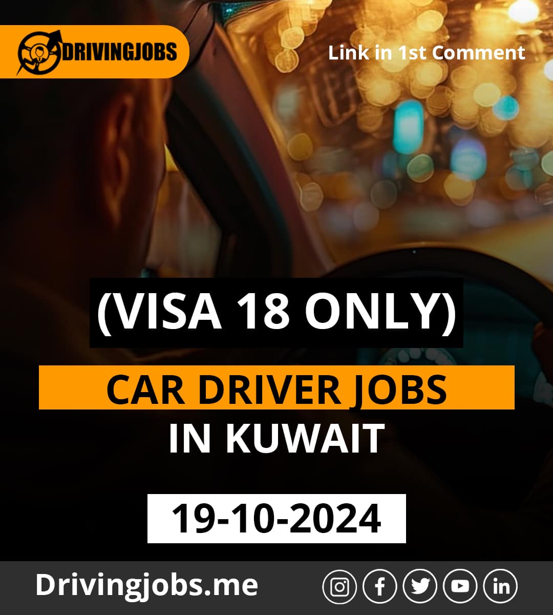 Car Driver Vacancy in Kuwait (KFC)